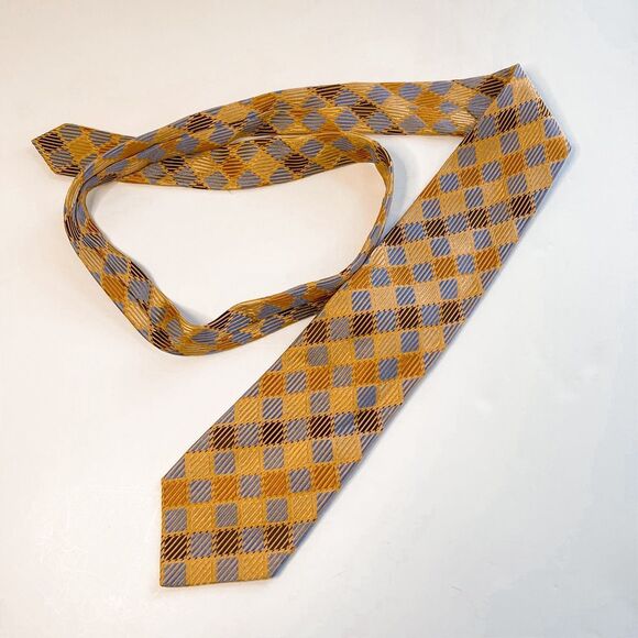 Fratelli Moda Patterned 100% Silk Neck Tie - Picture 5 of 5